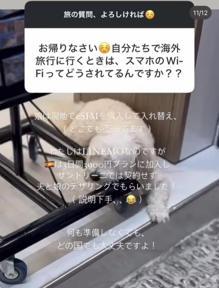 自分たちで海外旅行に行くときは、スマホのWifiってどうされてますか？
スペイン　バルセロナ　ギリシャ　サントリーニ島