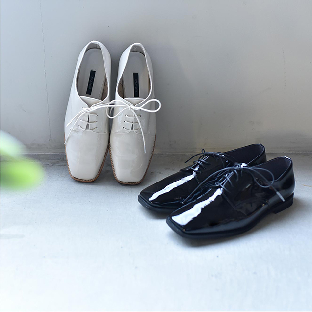 レースアップシューズ きれいめレディース靴 幅広・甲高でも履きやすい 外反母趾対応 通勤靴