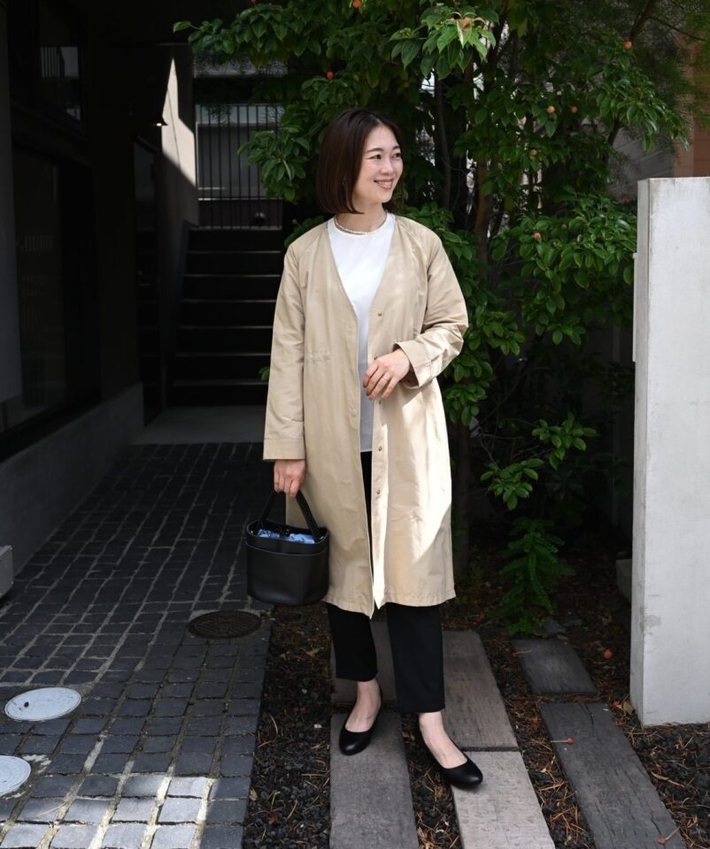 40代　30代　50代　60代　コーデ　ワーママ　通勤　きれいめ　ファッション　ウェア　服　　おしゃれ　コート　雨の日　フォーマル　カジュアル