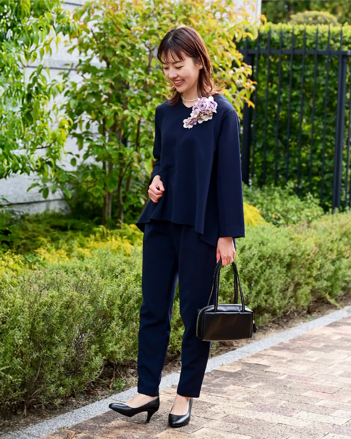 40代　30代　50代　60代　コーデ　ワーママ　セレモニー　きれいめ　ファッション　ウェア　服　セレモニーコーデ　卒業式　入学式　卒園　入園　セットアップ　通勤　