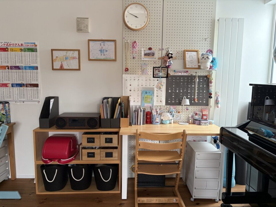 ひのき 机 学習机 永く使える 本棚 小学生 1歳 2歳 3歳 ランドセル 入学準備 OURHOME 子ども おもちゃ 収納 棚