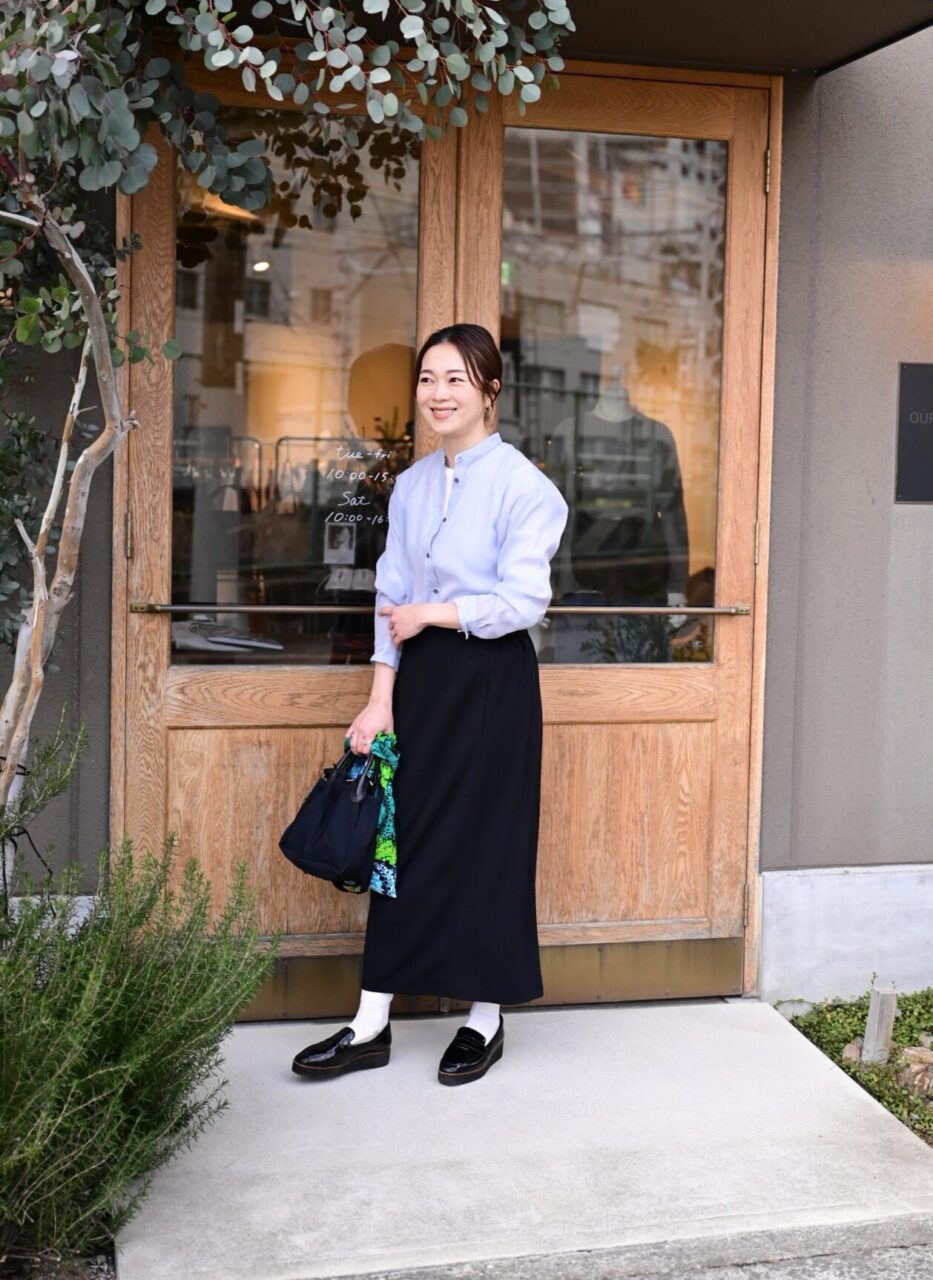30代  40代  50代  60代　コーデ　ワーママ　通勤　休日　きれいめ　スカート　ファッション　ウェア　服　 OURHOME  高身長　低身長　洗える