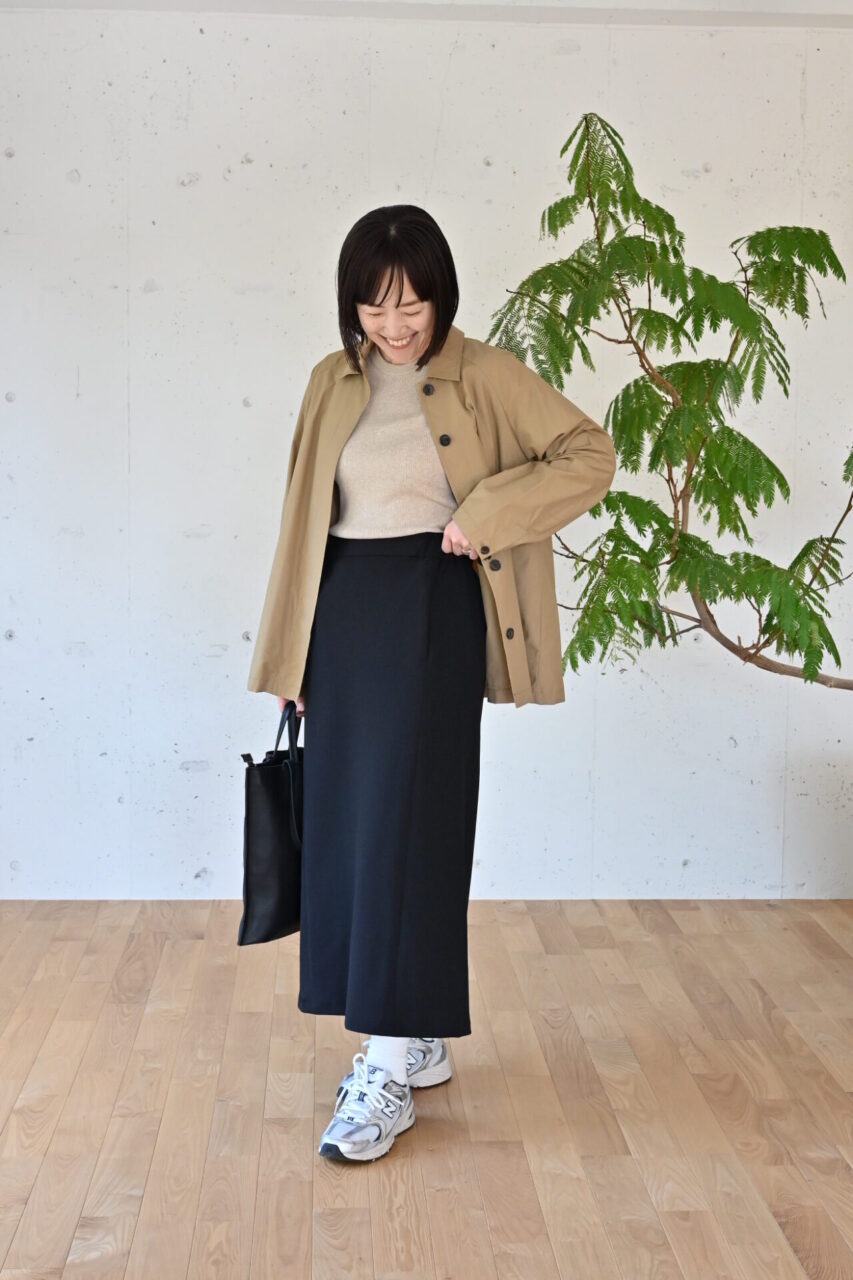 30代  40代  50代  60代　コーデ　ワーママ　通勤　休日　きれいめ　スカート　ファッション　ウェア　服　 OURHOME  高身長　低身長　洗える　