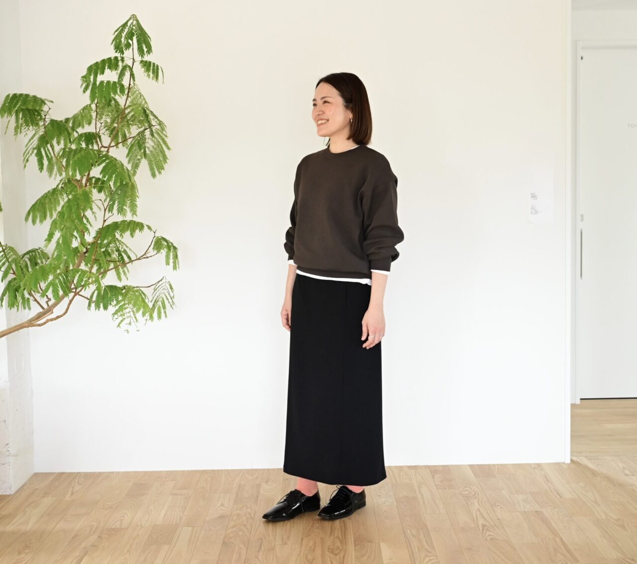 30代  40代  50代  60代　コーデ　ワーママ　通勤　休日　きれいめ　スカート　ファッション　ウェア　服　 OURHOME  高身長　低身長　洗える　骨格ストレート